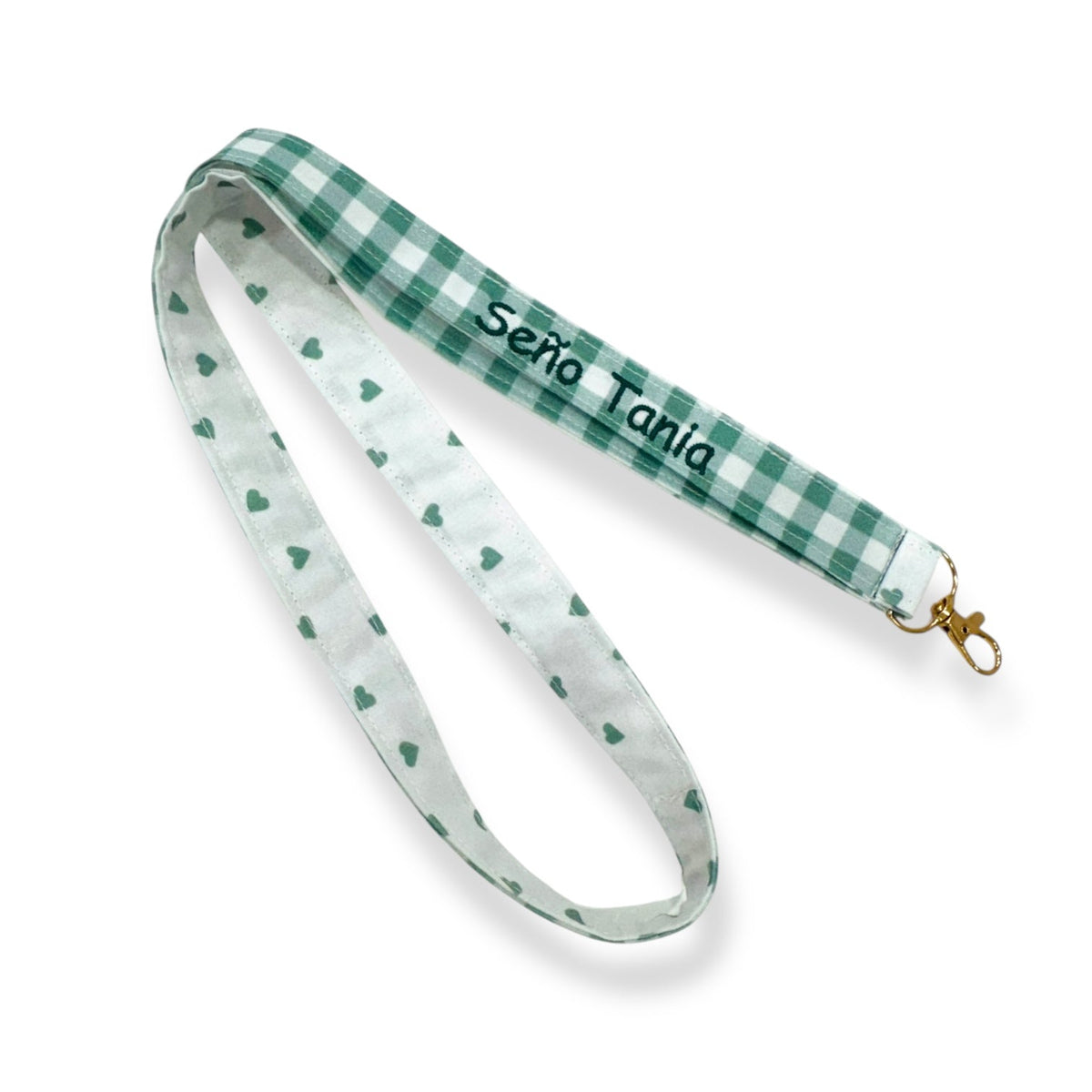 Lanyard da maestra in tessuto vichy di SuYa Shop, 90 cm, per portare il badge o le chiavi della scuola