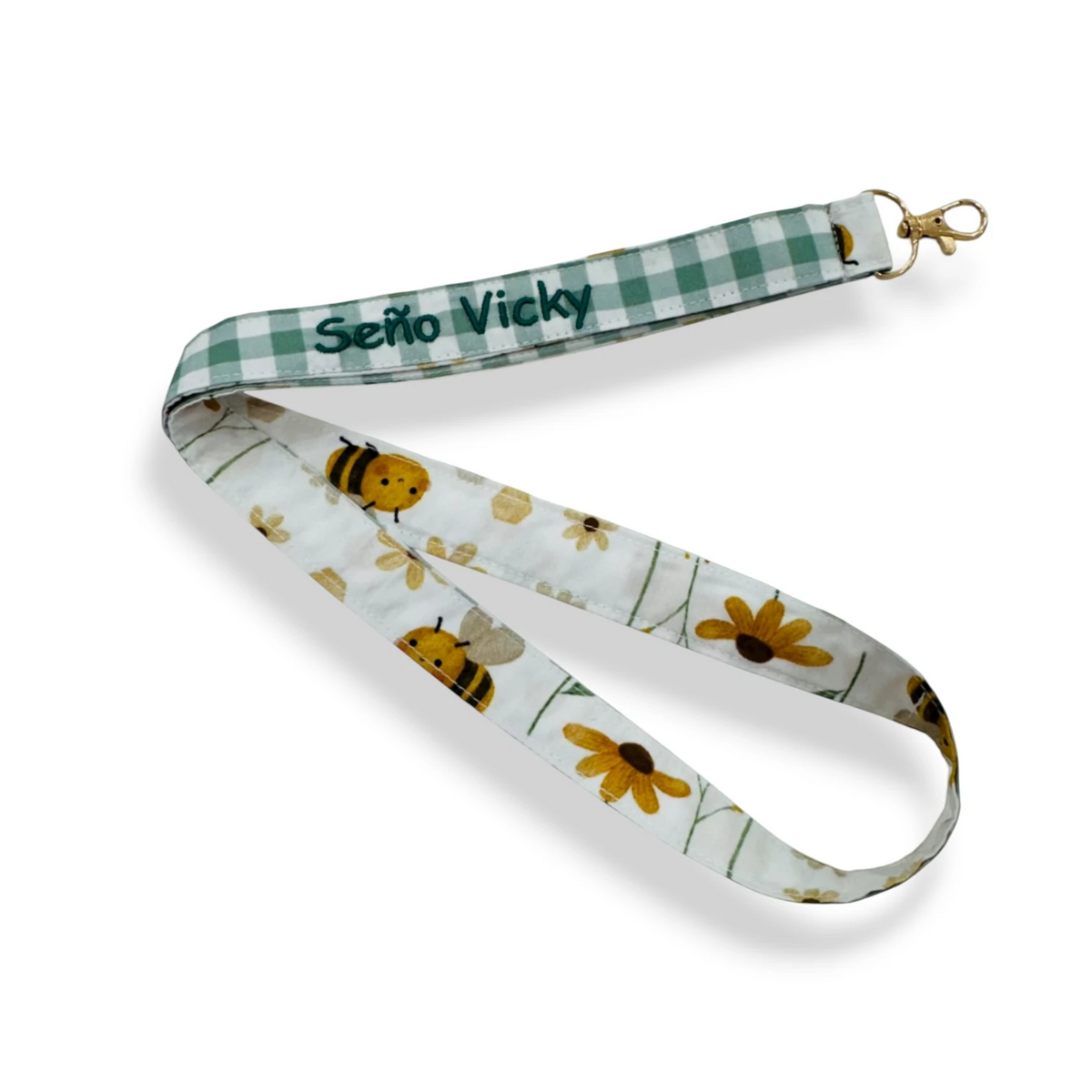 lanyard de maestra personalizado con su nombre