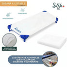 SuYa Shop white cotton fitted school nap cot sheet with elastic corners and custom embroidered name for children